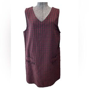 🆕Original TY wear red /black plaid ladies pullover jumper size 14 NWT-super cute